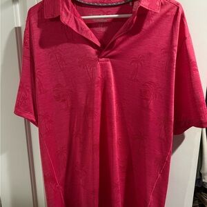 Tommy Bahama Vibrant Pink Casual Button Down Shirt